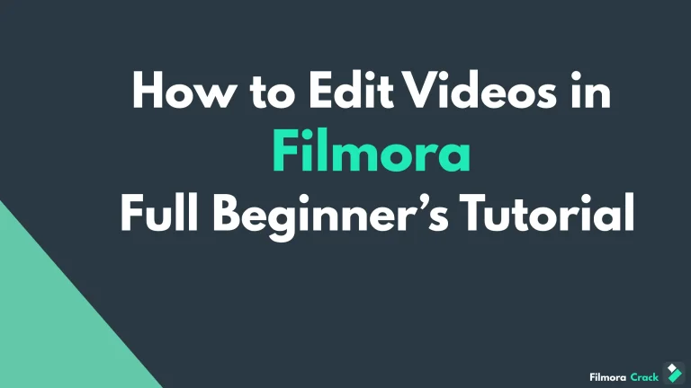 Edit Videos in Filmora