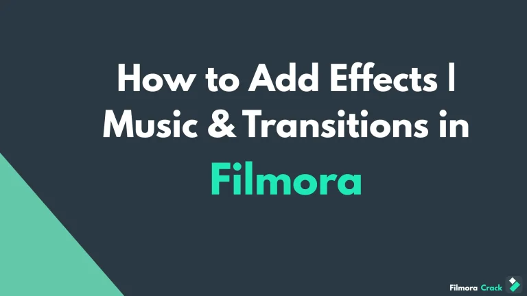 Add Effects | Music & Transitions in Filmora